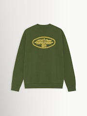 Les Deux Green Worldwide Back Graphic Sweatshirt - Image 6 of 6