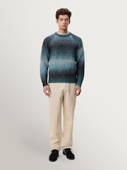 Les Deux Green Gradient Roundneck Jumper - Image 3 of 9