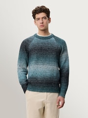 Les Deux Green Gradient Roundneck Jumper - Image 4 of 9