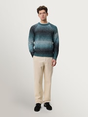 Les Deux Green Gradient Roundneck Jumper - Image 5 of 9