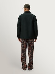Les Deux Charcoal Green Wool Button Front Overshirt - Image 6 of 9