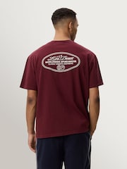 Les Deux Red Worldwide Back Graphic T-Shirt - Image 4 of 7
