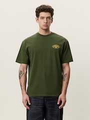 Les Deux Green Worldwide Back Graphic T-Shirt - Image 1 of 7