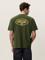 Les Deux Green Worldwide Back Graphic T-Shirt - Image 2 of 7