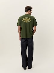 Les Deux Green Worldwide Back Graphic T-Shirt - Image 4 of 7