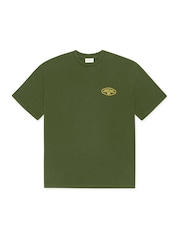 Les Deux Green Worldwide Back Graphic T-Shirt - Image 6 of 7