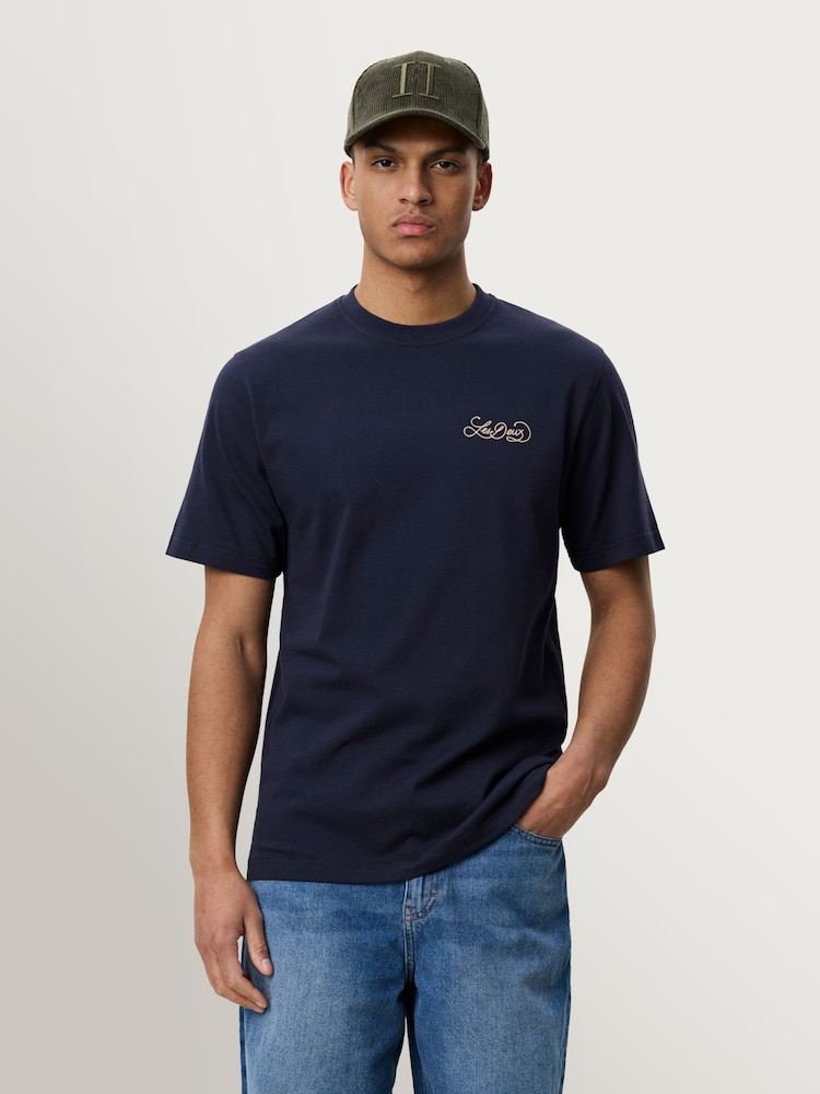 Les Deux Blue Orchard Back Graphic T-Shirt - Image 2 of 8