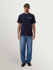 Les Deux Blue Orchard Back Graphic T-Shirt - Image 5 of 8