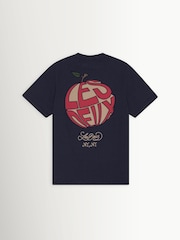 Les Deux Blue Orchard Back Graphic T-Shirt - Image 8 of 8