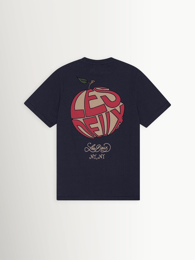 Les Deux Blue Orchard Back Graphic T-Shirt - Image 8 of 8