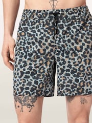 AllSaints Grey Silesia Swim shorts - Image 3 of 5