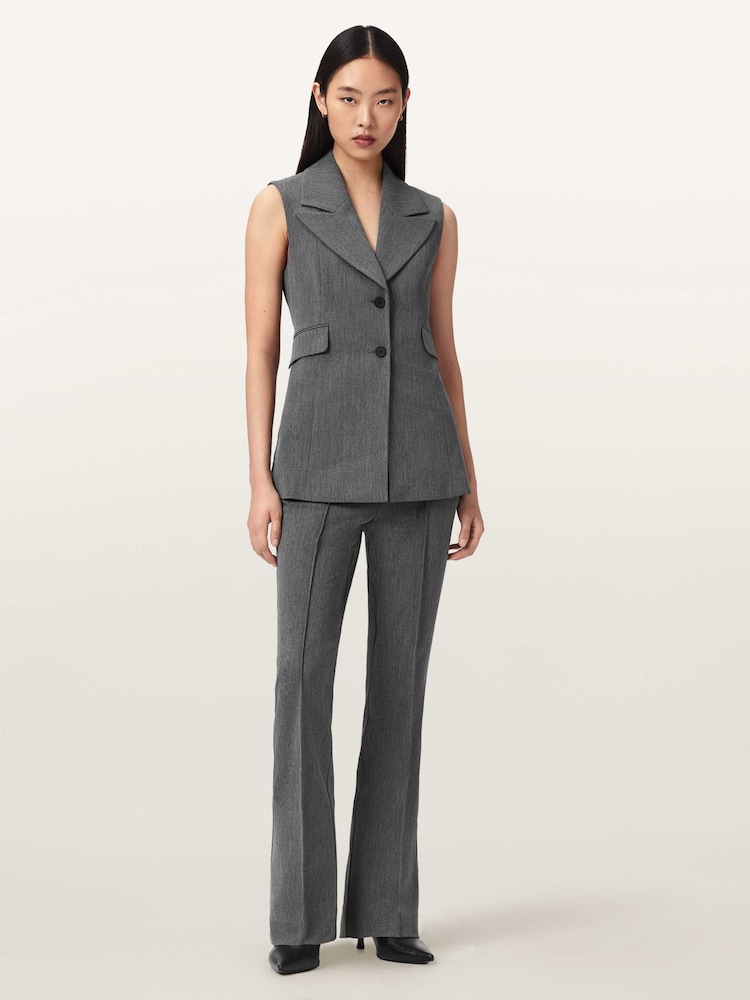 AllSaints Grey Astra Waistcoat - Image 2 of 5 AllSaints Grey Astra Waistcoat - Image 2 of 5