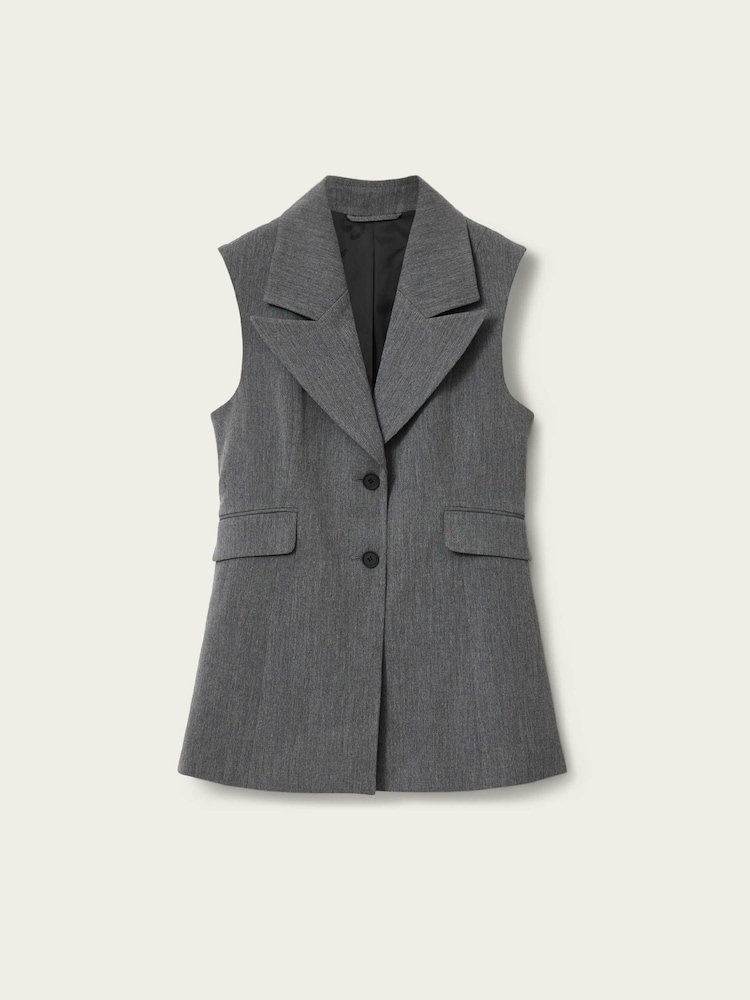 AllSaints Grey Astra Waistcoat - Image 5 of 5 AllSaints Grey Astra Waistcoat - Image 5 of 5
