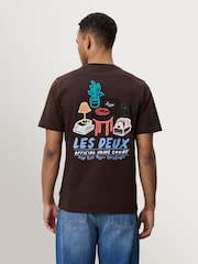 Les Deux Brown Record Back Graphic T-Shirt - Image 1 of 9