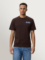 Les Deux Brown Record Back Graphic T-Shirt - Image 3 of 9
