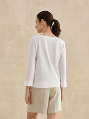 Hobbs Martie Cotton Top - صورة 2 من 4