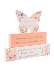 Widdop White Stacking Plaque - Lovely - Image 2 of 6