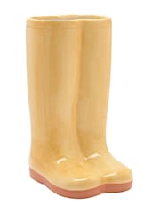 Widdop Yellow Ceramic Vase Large - Wellies - Image 1 of 4