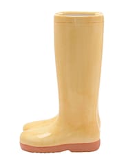 Widdop Yellow Ceramic Vase Large - Wellies - Image 2 of 4