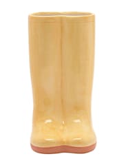 Widdop Yellow Ceramic Vase Large - Wellies - Image 3 of 4