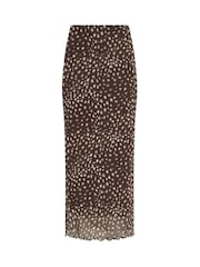 M&Co Brown Mesh Maxi Skirt - Image 5 of 5