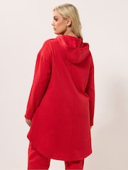 Yours Curve Metallic Tie Longline Hoodie - Bild 3 von 5