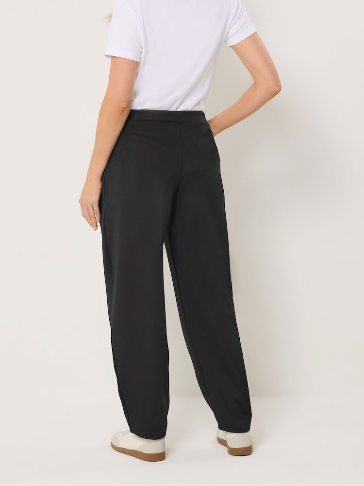 Long Tall Sally Black Barrel Leg Trousers - Image 2 of 5