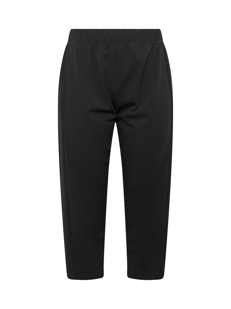 Yours Curve Black Barrel Trousers - Image 5 of 5 Yours Curve Black Barrel Trousers - Image 5 of 5