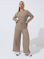 Limited Stripe Printed Ribbed Trousers - Image 3 of 5