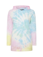 Yours Curve Blue Tie Dye Hoodie - Image 5 of 5