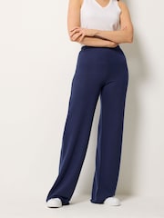Long Tall Sally Blue Wide Leg Trousers - Image 2 of 5