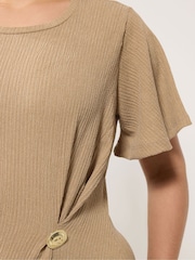 Vestido con detalle de botones de Yours Curve - Imagen 4 de 5