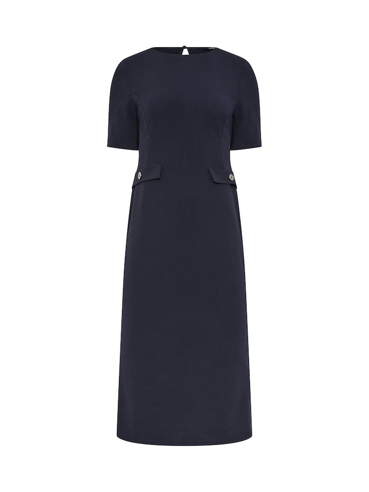 Long Tall Sally Scuba Button Midi Dress - Imaginea 6 din 6