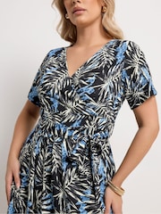 Negru - Rochie Yours Curve model petrecut în față - Imaginea 3 din 5