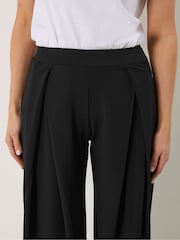 Long Tall Sally Black Pleated Front Wide Leg Trousers - Image 4 of 6