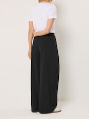 Long Tall Sally Black Pleated Front Wide Leg Trousers - Image 5 of 6