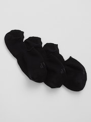 Gap Black Logo No-Show Socks 3-Pack - Image 1 of 1