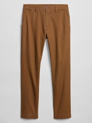 Gap Brown Stretch Essential Chino Trousers - Image 3 of 5