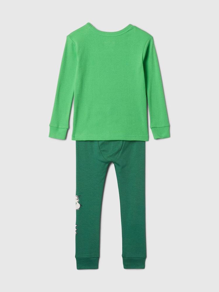 Gap Green Incredible Hulk Cotton Long Pyjamas Set (12mths-5yrs) (12mths-5yrs) - Image 2 of 2