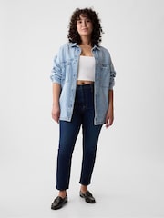 Gap Blue High Waisted Ankle Length Vintage Slim Jeans - Image 9 of 13