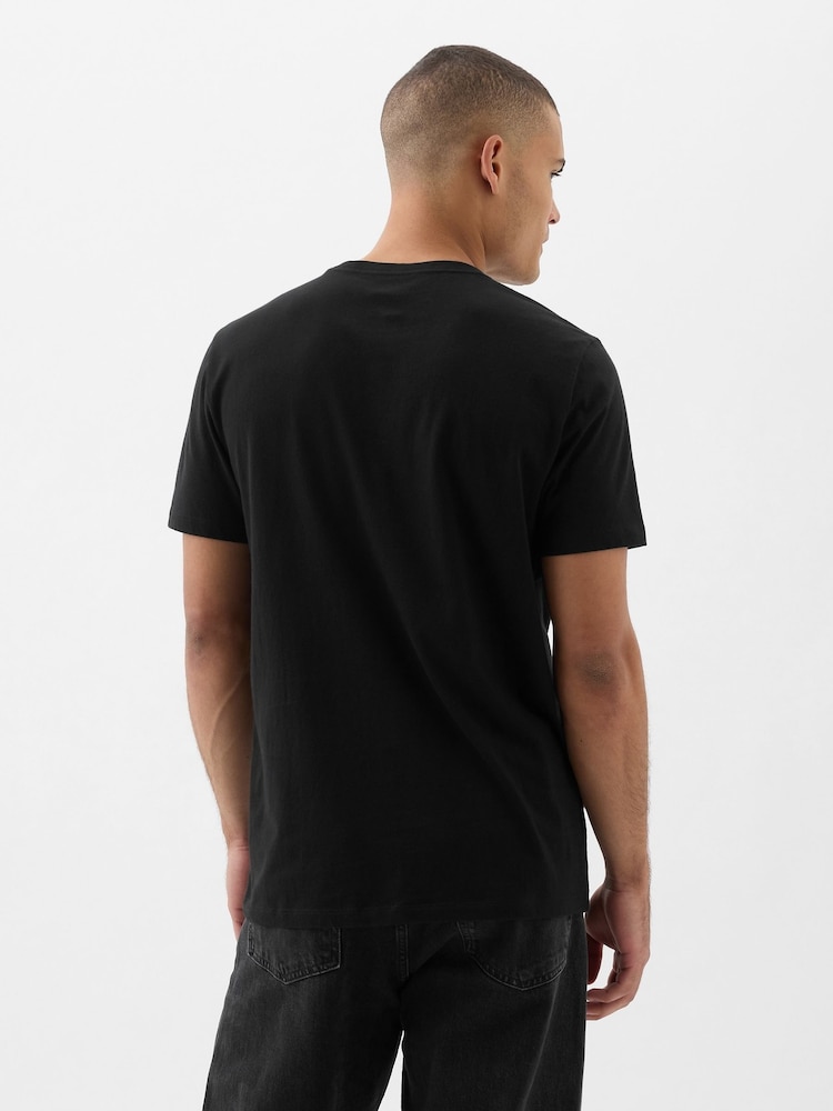 Gap Black Everyday Soft Logo T-Shirt - Image 2 of 4