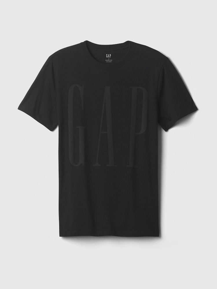 Gap Black Everyday Soft Logo T-Shirt - Image 4 of 4