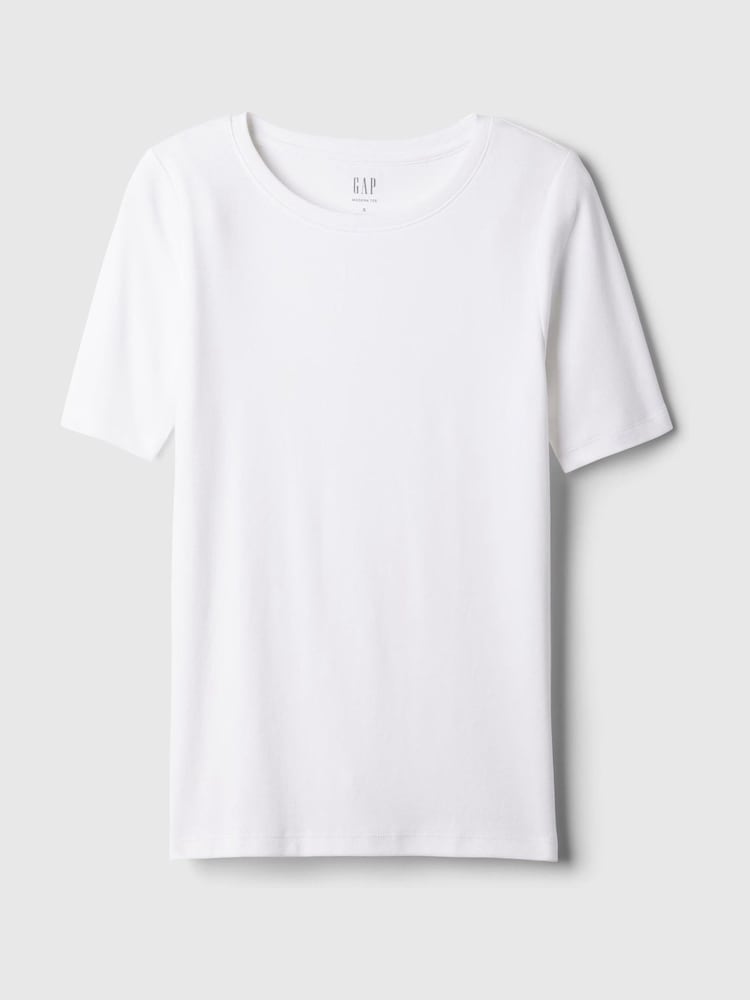 Gap White Modern Crew neck T-Shirt - Image 6 of 6 Gap White Modern Crew neck T-Shirt - Image 6 of 6