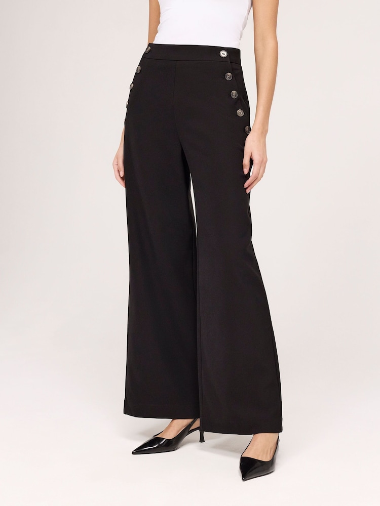 Finery Nellie Twill Wide Leg Trousers - Slika 1 od 4