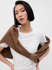 Gap White Breathe Short Sleeve Crew Neck T-Shirt - Image 6 of 7