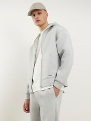 River Island Oversized Zip Through Scuba Hoodie - صورة 1 من 4