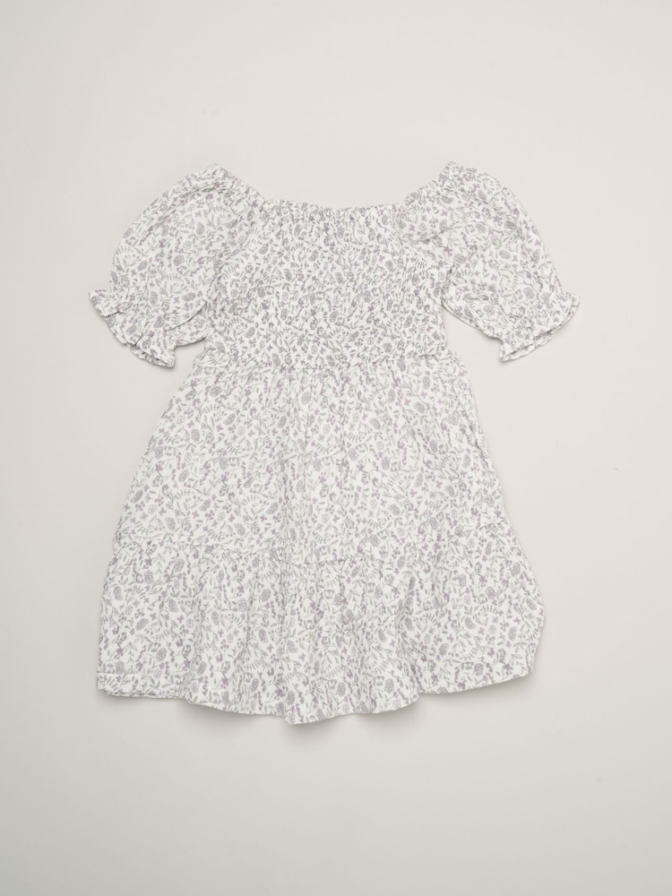 Miss Blue Floral Print And Chambray Dresses 2 Pack - Image 4 of 4