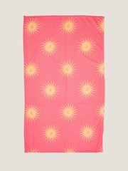Miss Orange Stripe Swimsuit With Flower Towel And Sunglasses Set - Image 3 of 5
