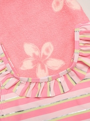 Miss Pink Stripe Swimsuit With Flower Towel And Sunglasses Set - Image 4 of 5