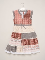 Miss White Aztec Patchwork Dress - Image 2 of 3